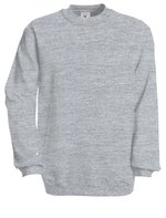 B&C Set In Sweat Sweatshirt mit Rippbündchen, Black S, BCWU600 – Bild 3