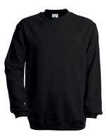 B&C Set In Sweat Sweatshirt mit Rippbündchen, Black S, BCWU600 – Bild 2