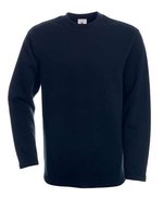 B&C Open Hem Sweatshirt mit Seitenschlitzen – Navy