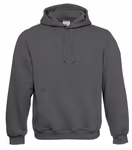 B&C Hoodie mit Kapuze aus Baumwolle-Polyester, Black XXS, BCWU620 – Bild 3