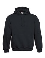 B&C Hoodie mit Kapuze aus Baumwolle-Polyester, Black XXS, BCWU620 – Bild 2
