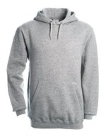 B&C Hoodie mit Kapuze aus Baumwolle-Polyester, Black XXS, BCWU620 – Heather Grey