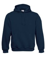 B&C Hoodie mit Kapuze aus Baumwolle-Polyester, Black XXS, BCWU620 – Navy
