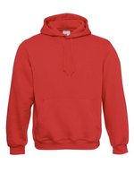 B&C Hoodie mit Kapuze aus Baumwolle-Polyester, Black XXS, BCWU620 – Red