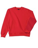B&C Hero Pro Sweatshirt aus Baumwolle/Polyester, Black S, BCWUC20 – Red
