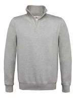 B&C Sweatshirt ID.004 mit hohem Kragen, Black XXL, BCWUI22 – Chine Gris