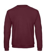 B&C ID.202 Sweatshirt aus 50% Recyclingmaterial, Anthracite XS, BCWUI23 – Burgundy