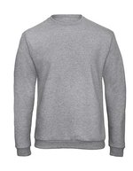 B&C ID.202 Sweatshirt aus 50% Recyclingmaterial, Anthracite XS, BCWUI23 – Heather Grey