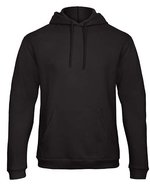 B&C ID.203 50/50 Kapuzen-Sweatshirt Anthrazit, Black S, BCWUI24 – Black