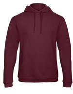 B&C ID.203 50/50 Kapuzen-Sweatshirt Anthrazit, Black S, BCWUI24 – Burgundy