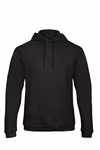 B&C ID.203 50/50 Kapuzen-Sweatshirt Anthrazit, Black S, BCWUI24 – immagine 3