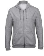 B&C ID.205 Kapuzenjacke 50% Recycling, Anthracite XS, BCWUI25 – Heather Grey