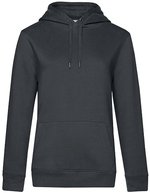B&C QUEEN Kapuzen-Sweatshirt aus Baumwolle, Aqua Green XS, BCWW02Q – Asphalt
