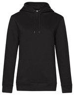 B&C QUEEN Kapuzen-Sweatshirt aus Baumwolle, Aqua Green XS, BCWW02Q – Black Pure
