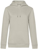 B&C QUEEN Kapuzen-Sweatshirt aus Baumwolle, Aqua Green XS, BCWW02Q – Grey Fog