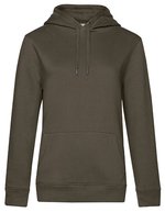 B&C QUEEN Kapuzen-Sweatshirt aus Baumwolle, Aqua Green XS, BCWW02Q – Khaki