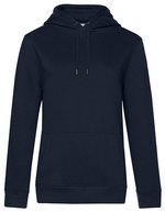 B&C QUEEN Kapuzen-Sweatshirt aus Baumwolle, Aqua Green XS, BCWW02Q – Navy Blue