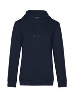 B&C QUEEN Kapuzen-Sweatshirt aus Baumwolle, Aqua Green XS, BCWW02Q – Navy