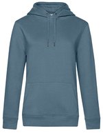 B&C QUEEN Kapuzen-Sweatshirt aus Baumwolle, Aqua Green XS, BCWW02Q – Nordic Blue