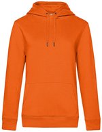 B&C QUEEN Kapuzen-Sweatshirt aus Baumwolle, Aqua Green XS, BCWW02Q – Pure Orange