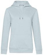 B&C QUEEN Kapuzen-Sweatshirt aus Baumwolle, Aqua Green XS, BCWW02Q – Pure Sky
