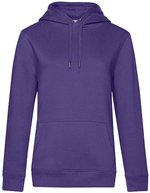 B&C QUEEN Kapuzen-Sweatshirt aus Baumwolle, Aqua Green XS, BCWW02Q – Radiant Purple