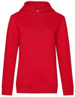 B&C QUEEN Kapuzen-Sweatshirt aus Baumwolle, Aqua Green XS, BCWW02Q – Red