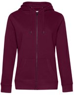 B&C QUEEN Kapuzenjacke aus Baumwolle-Polyester, Asphalt XS, BCWW03Q – Bild 3