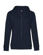 B&C QUEEN Kapuzenjacke aus Baumwolle-Polyester, Asphalt XS, BCWW03Q – Navy