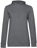 B&C Hoodie Sweat aus Baumwolle-Polyester für Damen, Asphalt XS, BCWW04W – Elephant Grey