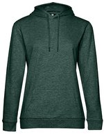 B&C Hoodie Sweat aus Baumwolle-Polyester für Damen, Asphalt XS, BCWW04W – Heather Dark Green