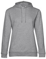 B&C Hoodie Sweat aus Baumwolle-Polyester für Damen, Asphalt XS, BCWW04W – Heather Grey