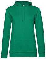 B&C Hoodie Sweat aus Baumwolle-Polyester für Damen, Asphalt XS, BCWW04W – Kelly Green
