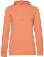 B&C Hoodie Sweat aus Baumwolle-Polyester für Damen, Asphalt XS, BCWW04W – Melon Orange
