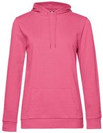 B&C Hoodie Sweat aus Baumwolle-Polyester für Damen, Asphalt XS, BCWW04W – Pink Fizz