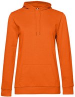 B&C Hoodie Sweat aus Baumwolle-Polyester für Damen, Asphalt XS, BCWW04W – Pure Orange