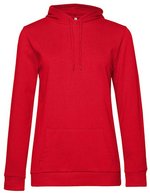 B&C Hoodie Sweat aus Baumwolle-Polyester für Damen, Asphalt XS, BCWW04W – Red