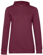 B&C Hoodie Sweat aus Baumwolle-Polyester für Damen, Asphalt XS, BCWW04W – Wine