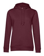 B&C Bio-Baumwoll Hoodie mit Kordelzug, Apple Green XS, BCWW34B – Burgundy