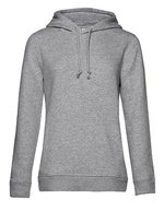 B&C Bio-Baumwoll Hoodie mit Kordelzug, Apple Green XS, BCWW34B – Heather Grey