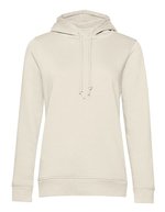 B&C Bio-Baumwoll Hoodie mit Kordelzug, Apple Green XS, BCWW34B – Off White