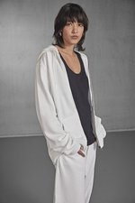 B&C Zipped Hood Jacket aus Bio-Baumwolle, Asphalt XS, BCWW36B – Bild 1