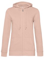B&C Zipped Hood Jacket aus Bio-Baumwolle, Asphalt XS, BCWW36B – Bild 3
