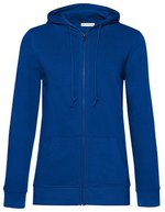B&C Zipped Hood Jacket aus Bio-Baumwolle, Asphalt XS, BCWW36B – Royal