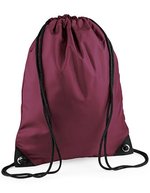 BagBase Wasserabweisender Premium Gymsac 11L, Black 33 x 45 cm, BG10 – Borgogna