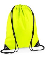 BagBase Wasserabweisender Premium Gymsac 11L, Black 33 x 45 cm, BG10 – Fluorescente Giallo