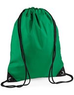 BagBase Wasserabweisender Premium Gymsac 11L, Black 33 x 45 cm, BG10 – Verde kelly