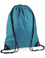 BagBase Wasserabweisender Premium Gymsac 11L, Black 33 x 45 cm, BG10 – Blu oceano