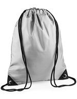 BagBase Wasserabweisender Premium Gymsac 11L, Black 33 x 45 cm, BG10 – Argento