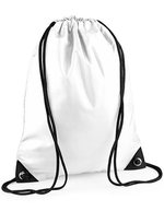BagBase Wasserabweisender Premium Gymsac 11L, Black 33 x 45 cm, BG10 – Bianco